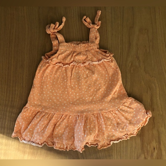 grayson mini Other - Grayson Mini|Baby girl pastel coral polka dot tiered ruffle sundress•••Cotton
